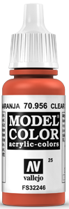 Vallejo Model Color: 025 Feuerrot (Clear Orange), (956)