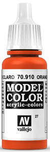 Vallejo Model Color: 027 Blutorange (Orange Red), (910)