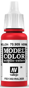 Vallejo Model Color: 028 Verkehrsrot (Vermillion), (909)