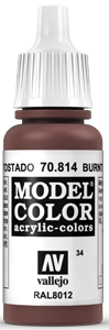 Vallejo Model Color: 034 Rot Gebrannt (Burnt Red), (814)
