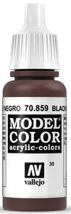 Vallejo Model Color: 035 Schwarzrot (Black Red), (859)