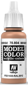 Vallejo Model Color: 036 Beigerot (Beige Red), (804)