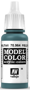 Vallejo Model Color: 058 Graublau hell (Field Blue), (964)