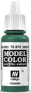 Vallejo Model Color: 072 Waldgrün (Deep Green), (970)