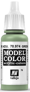 Vallejo Model Color: 076 Blassgrün (Green Sky),  (974)