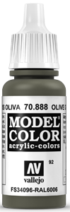 Vallejo Model Color: 092 Grauoliv (Olive Grey), (888)