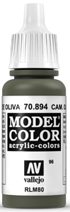 Vallejo Model Color: 096 Dunkelgrün (Cam. Olive Green/Russian) (894)