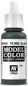 Vallejo Model Color: 100 Tannengrün Dunkel (Black Green), (980)
