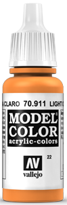 Vallejo Model Color: 022 Hellrotorange (Light Orange) (911)