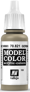 Vallejo Model Color: 103 Tarnung Beige (German Camo Beige WWII), (821)