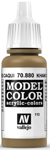 Vallejo Model Color: 113 Khaki Grau (Khaki Grey), (880)