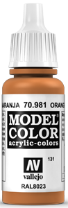Vallejo Model Color: 131 Orangebraun (Orange Brown), (981)
