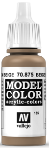 Vallejo Model Color: 135 Beigebraun (Beige Brown), (875)