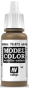 Vallejo Model Color: 142 Erdbraun (US Field Drab),  (873)
