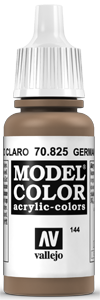 Vallejo Model Color: 144 Blassbraune Tarnung (German Camo Pale Brown), (825)