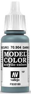 Vallejo Model Color: 157 Blaugrau Dunkel (Dark Blue Grey), (904)